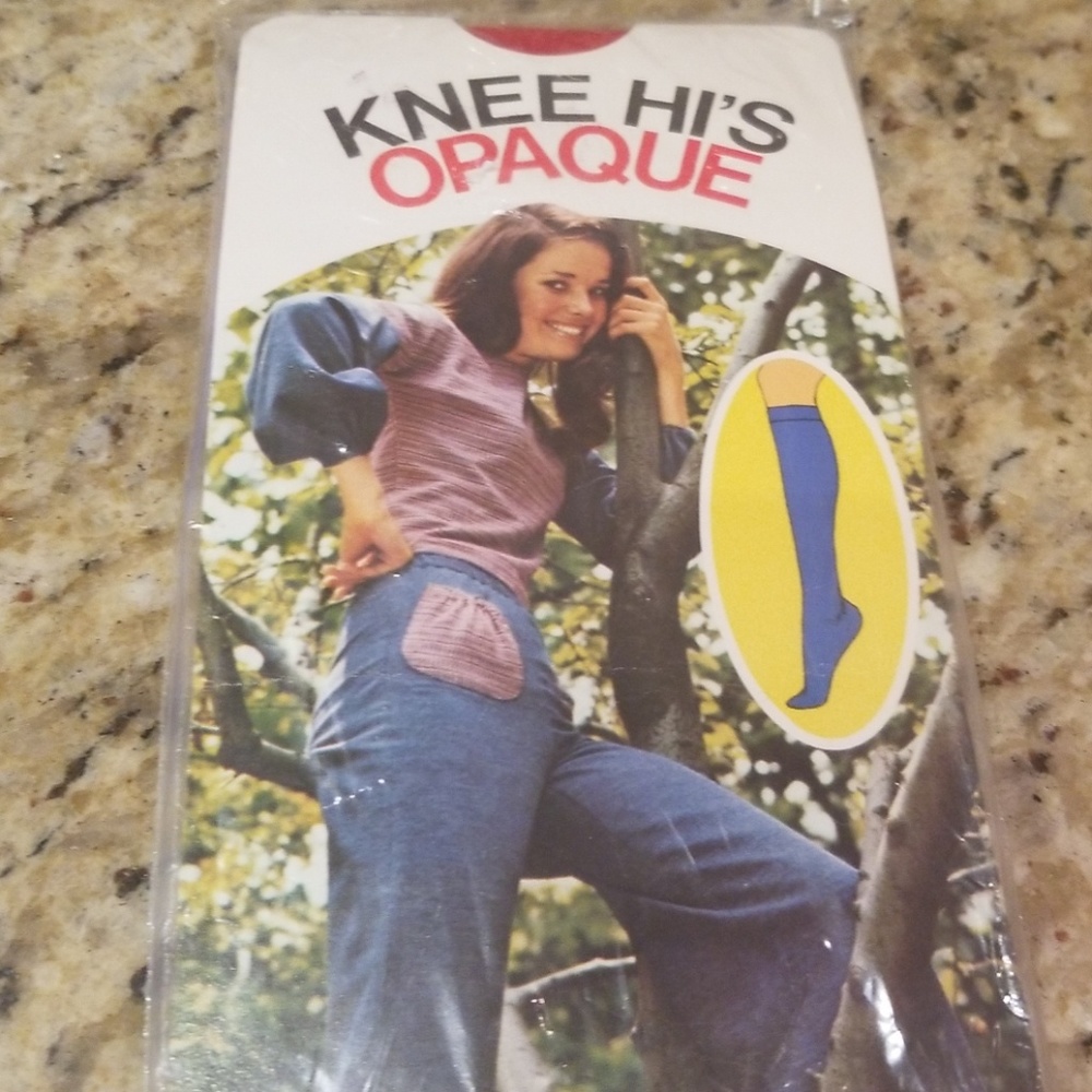 Vintage stockings red 1973